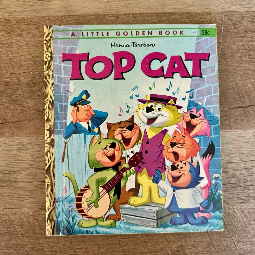 Vintage 60s Top Cat by Hanna Barbera A Little Golden Book Children's Hardcover